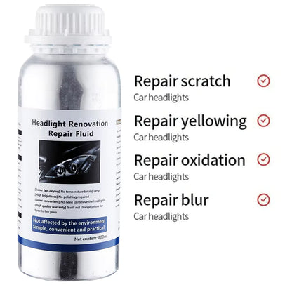 Headlight Restoration Kit with Liquid Polymer