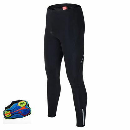 Men's Cycling Bib Tights with Gel Padding for Road & MTB Riding