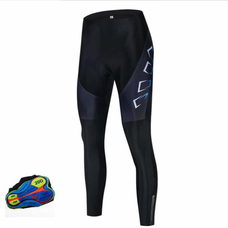 Men's Cycling Bib Tights with Gel Padding for Road & MTB Riding