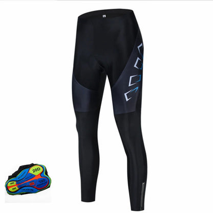 Men's Cycling Bib Tights with Gel Padding for Road & MTB Riding