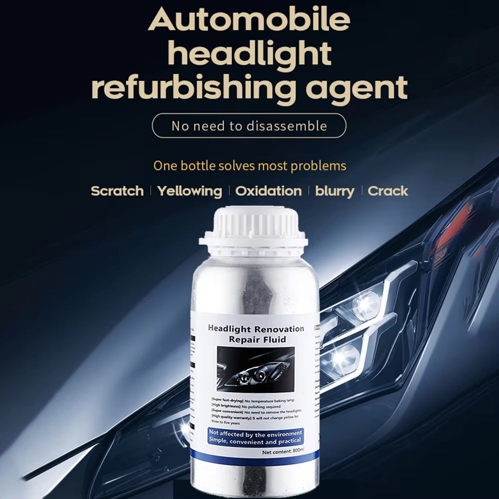 Headlight Restoration Kit with Liquid Polymer