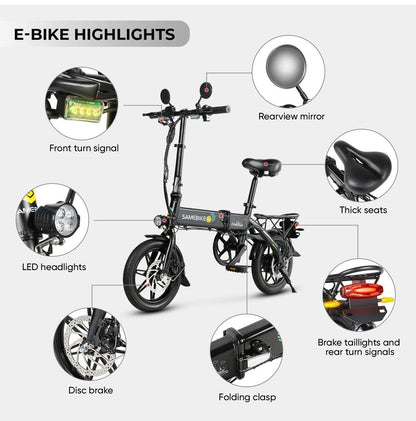 SAMEBIKE YINYU14 Klappbares Elektrofahrrad