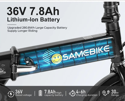 SAMEBIKE YINYU14 Klappbares Elektrofahrrad