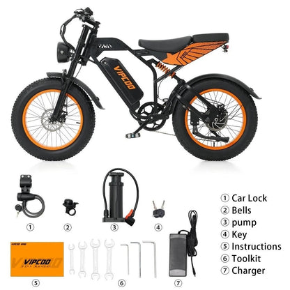 VIPCOO VM6 Fat Tyre Elektrofahrrad