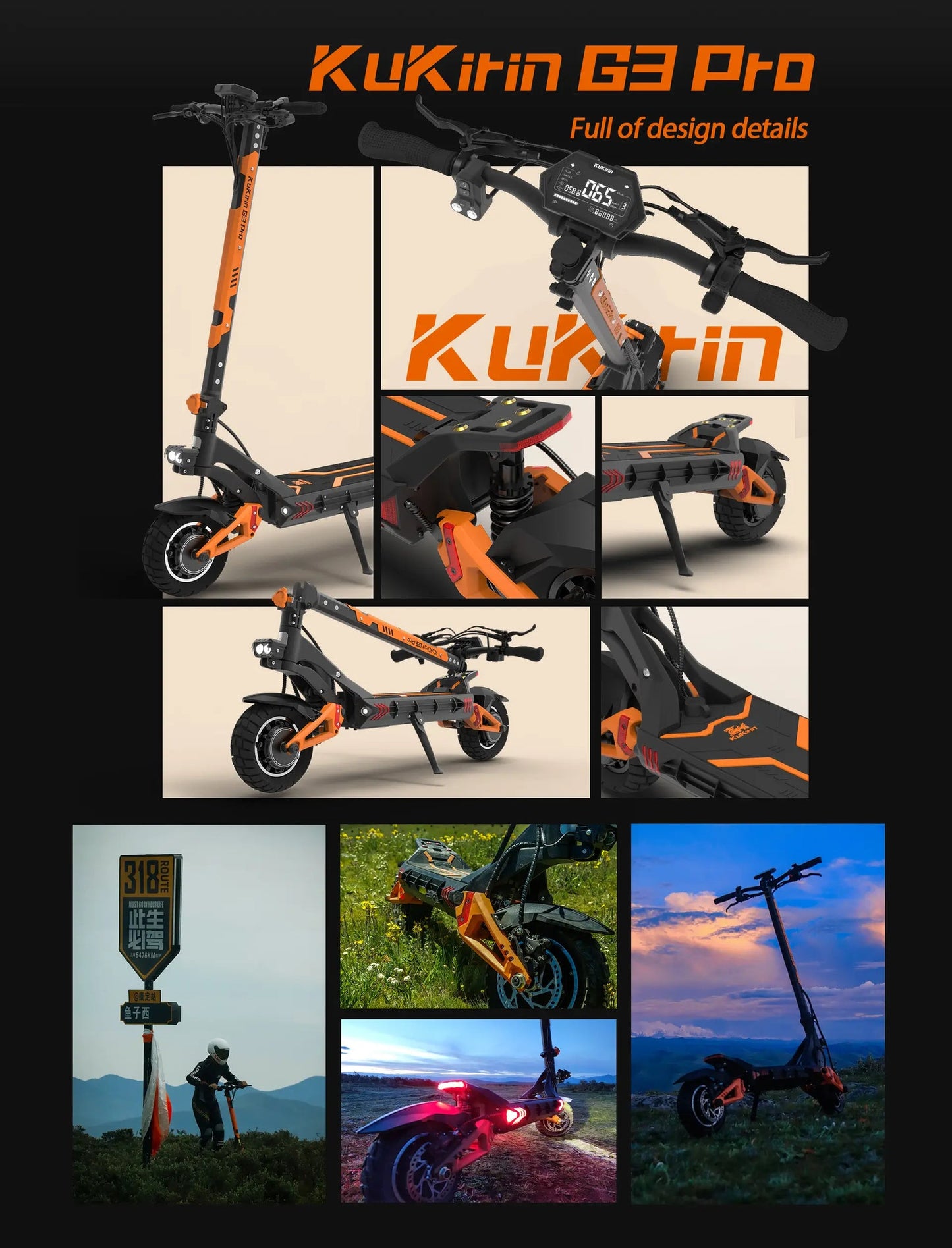 KUKIRIN G3 Pro Folding Electric Scooter