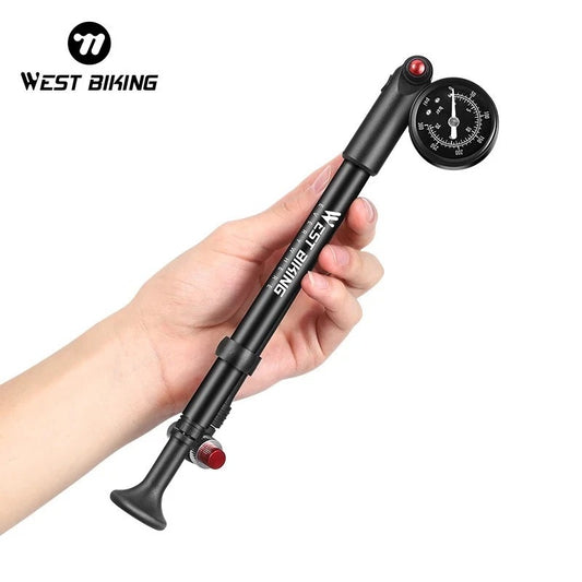 WEST BIKING 300PSI Bike Air Pump with Guage