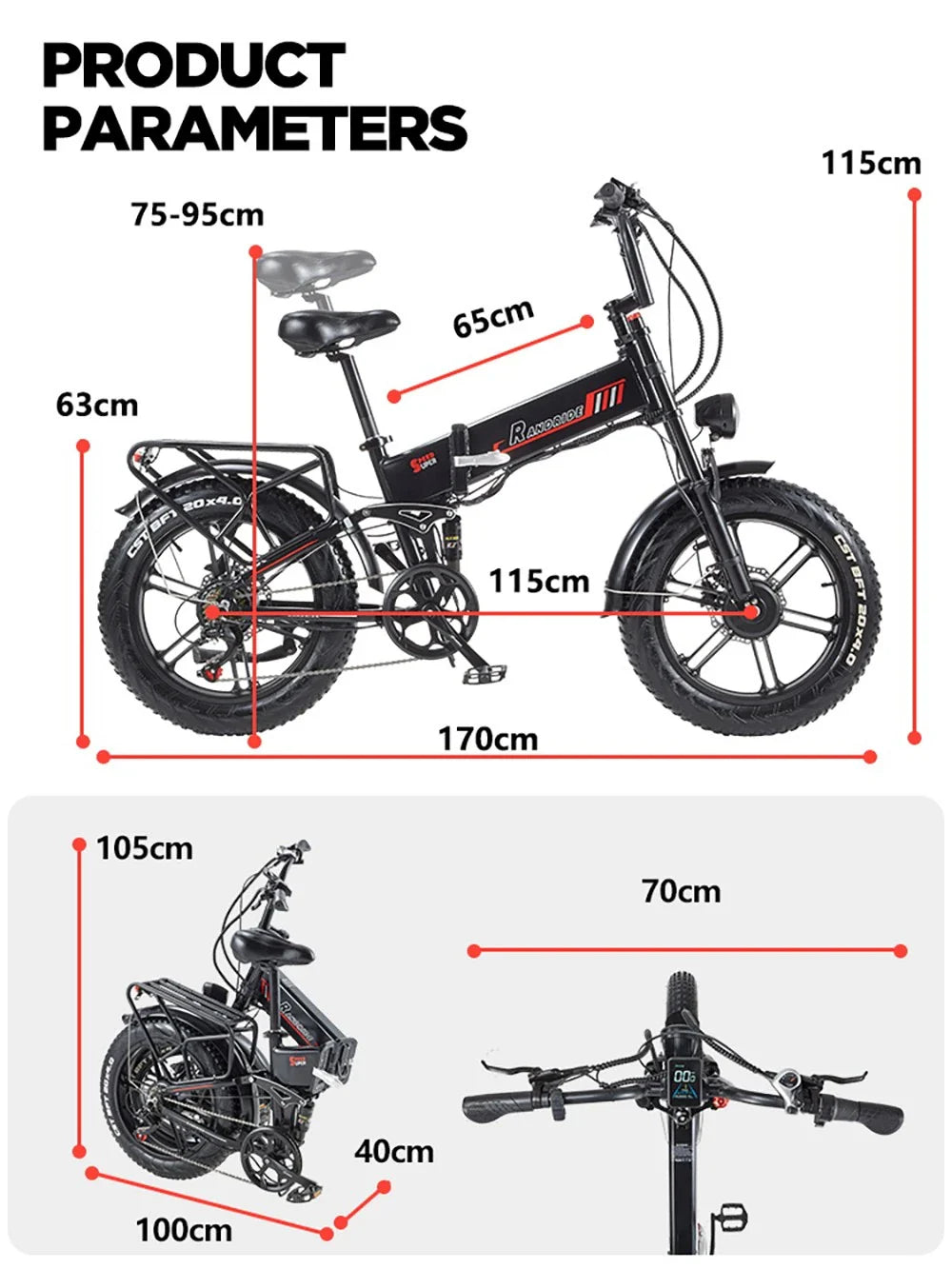 RANDRIDE YX20M-2 Falt-E-Bike