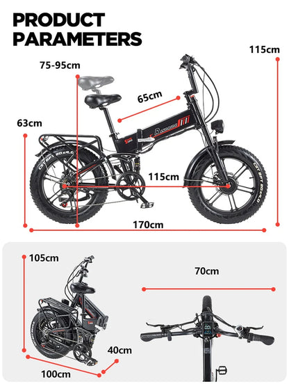 RANDRIDE YX20M-2 Falt-E-Bike