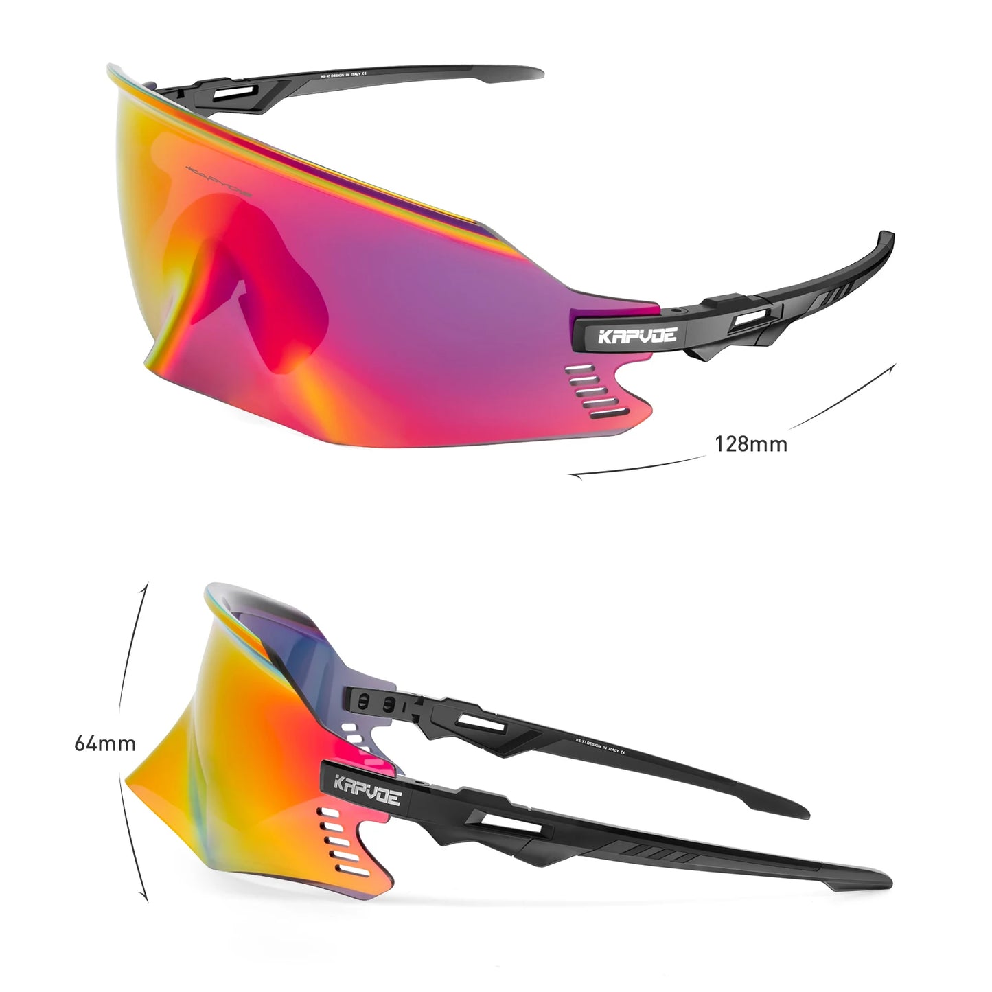 KAPVOE K2 Photochromic Cycling Sunglasses UV400 Sports Glasses