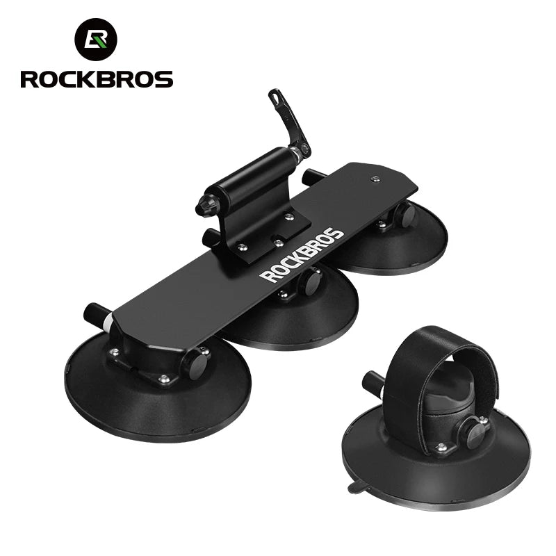 ROCKBROS Fahrrad Dachträger Auto Fahrrad Träger Saugnäpfe Dachträger MTB Rennrad Träger Schnellspanner Montage Fahrradträger Fahrradzubehör