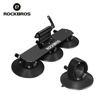 ROCKBROS Fahrrad Dachträger Auto Fahrrad Träger Saugnäpfe Dachträger MTB Rennrad Träger Schnellspanner Montage Fahrradträger Fahrradzubehör