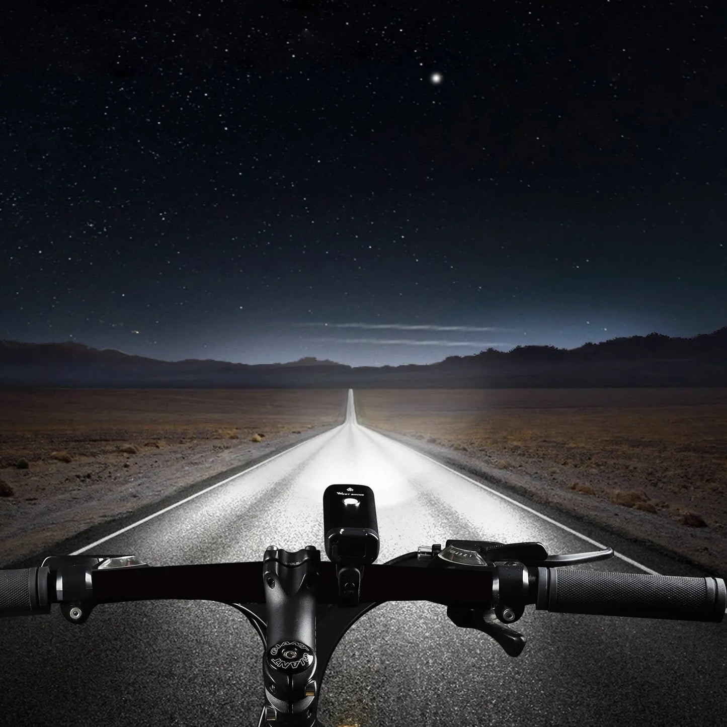 WEST BIKING USB wiederaufladbares LED-Fahrradlicht