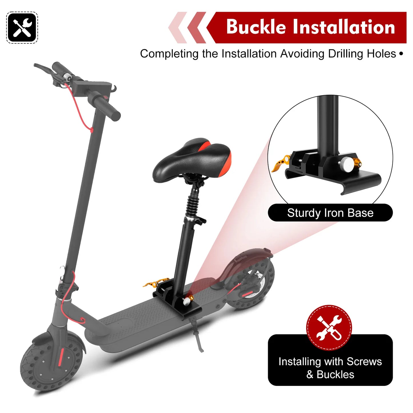 Adjustable Electric Scooter Seat for Xiaomi M365 and M365 Pro