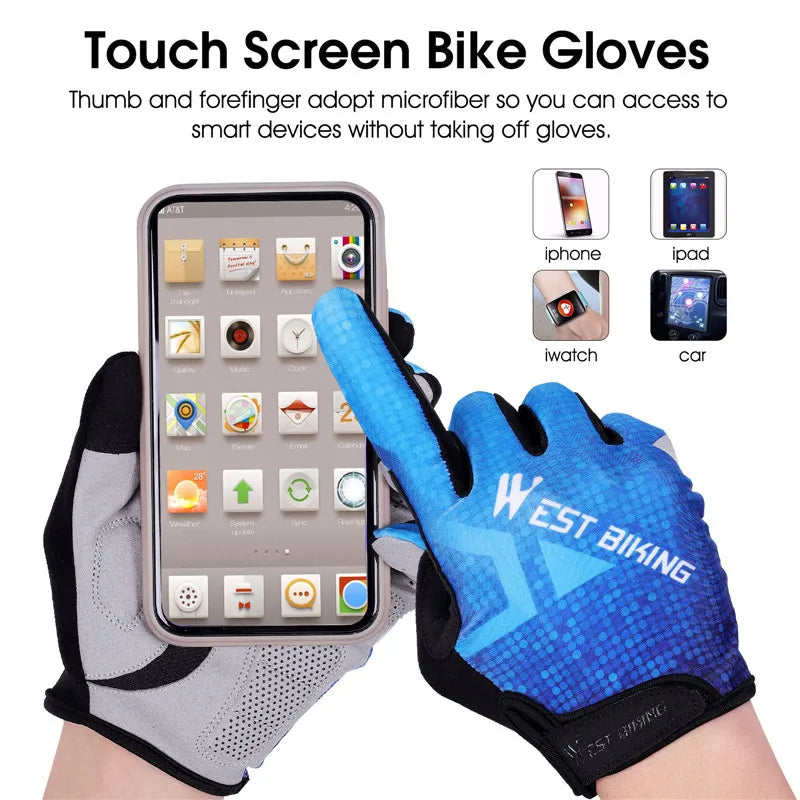 WEST BIKING Fahrradhandschuhe mit Touchscreen