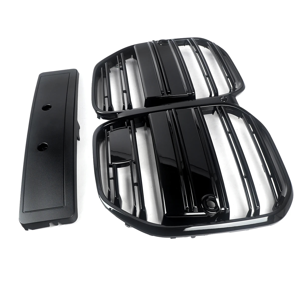 Calandre avant style M4 compatible avec BMW Série 4 G22 G23 420i 430i 435i M440i 2021-2024, calandre de course type « rein » noir brillant