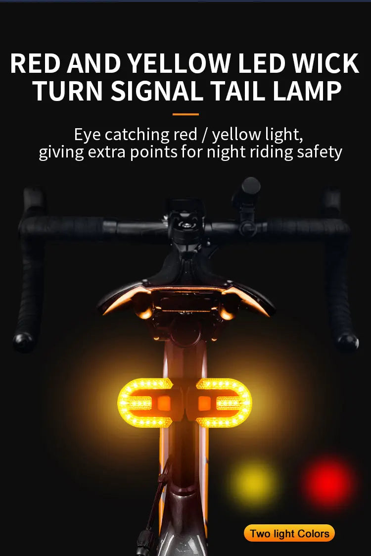 Drahtlose Funkfernbedienung Fahrrad Blinker LED Rücklicht