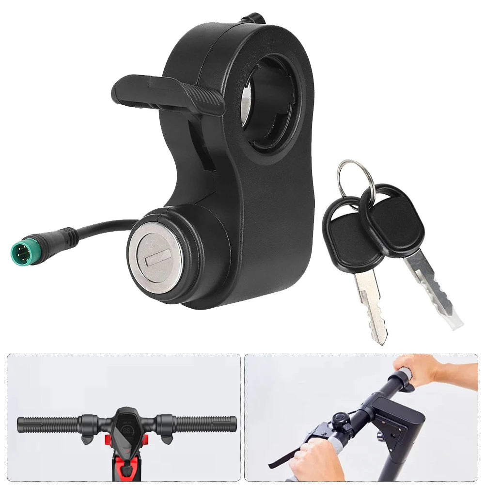 Elektroroller-Zündschloss mit Schlüsseln & Gasgriff für Kukirin G2 Pro/Max