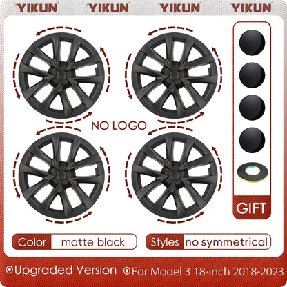Tesla Model 3 18-Inch Performance Hub Caps 4-Piece Set