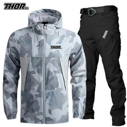 THORSOL Men's MTB Cycling Jacket & Trousers Set for Mountain Biking