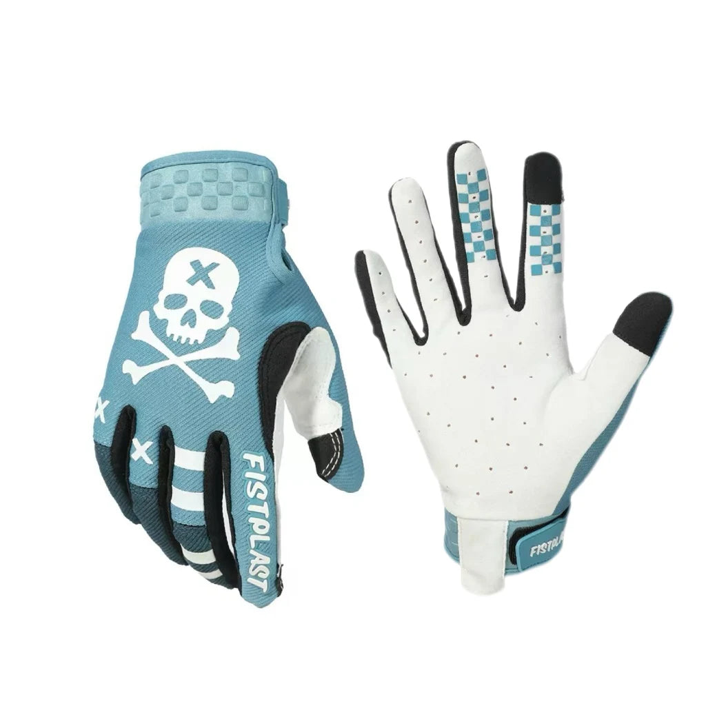 Skull & Bones Full Finger Touchscreen Riding Gloves