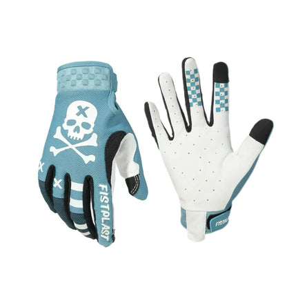 Skull & Bones Full Finger Touchscreen Riding Gloves