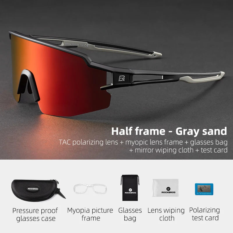 ROCKBROS UV400 Photochromic Polarized Cycling Glasses