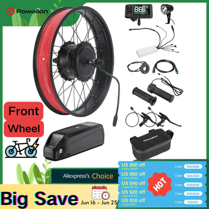 Fat-Tire-750W-E-Bike Umrüstsatz - 20"/26"
