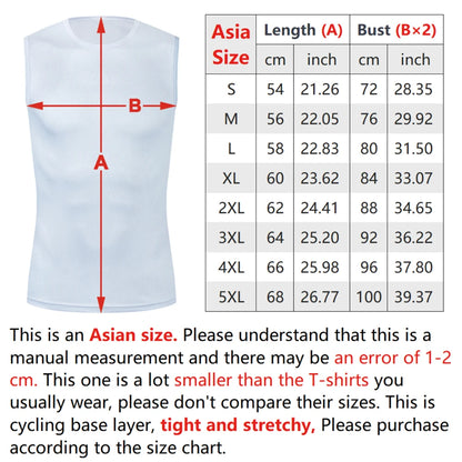Men's Cycling Base Layer – Reflective Quick-Dry Sleeveless Jersey
