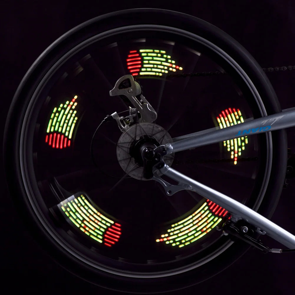 RGB LED Bicycle Wheel Spoke Light – USB Rechargeable Safety Signal Lamp