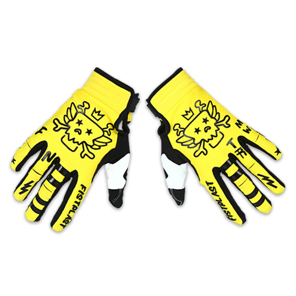 Skull & Bones Full Finger Touchscreen Riding Gloves