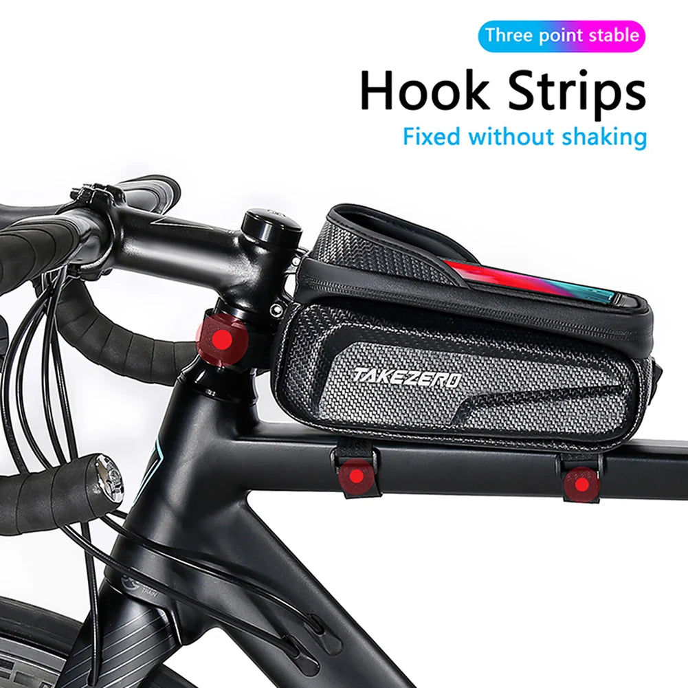 1L Bicycle Top Tube Phone Holder Frame Bag