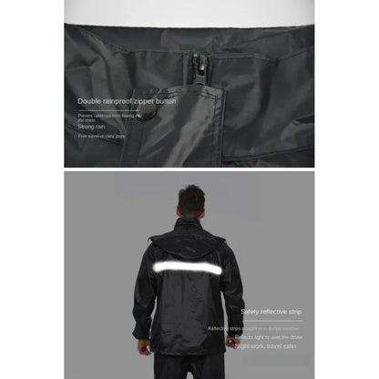 Waterproof Rain Suit Jacket & Trousers Set for Cycling & Motorcycling