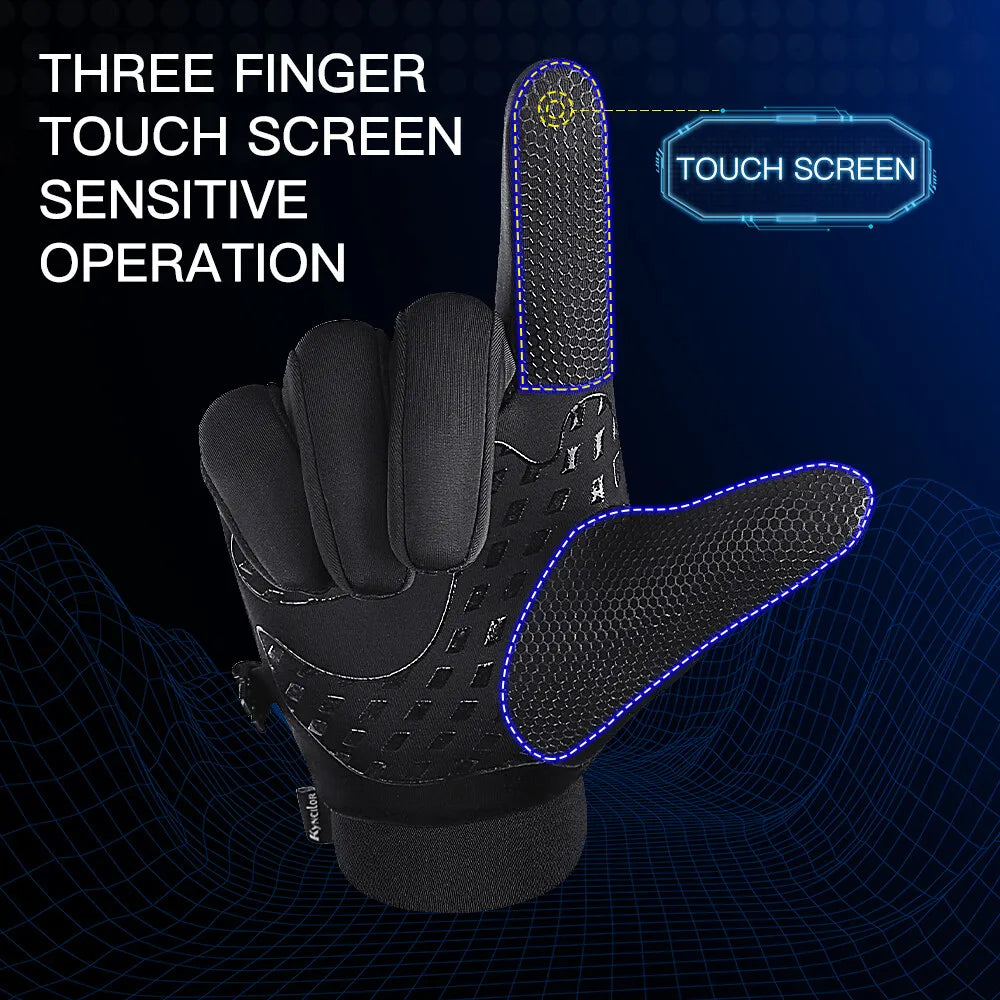 Winter-Touchscreen- und rutschfeste Fahrradhandschuhe