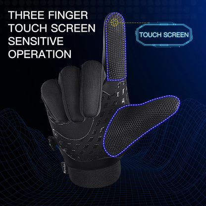 Winter-Touchscreen- und rutschfeste Fahrradhandschuhe