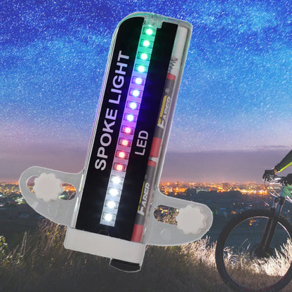 32 LED Bicycle Wheel Spoke Light – Colourful Waterproof Safety Flash Light