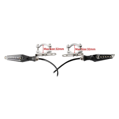 36V/48V E-Bike LED Turn Signal Light Kit with Flasher & Handlebar Switch