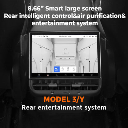 8.66-Inch Android Rear Display for Tesla Model 3 / Model Y 2019–2023