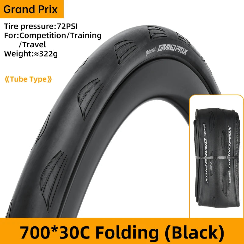 Continental Grand Prix Road Bike Tyre 700 x 25C–32C Folding Clincher