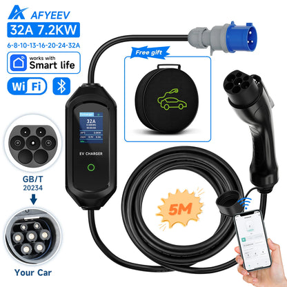 AFYEEV 32A 7.2kW Portable EV Charger