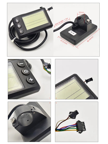 S866 Color LCD Display & Brushless Motor Controller Kit for E-Bike