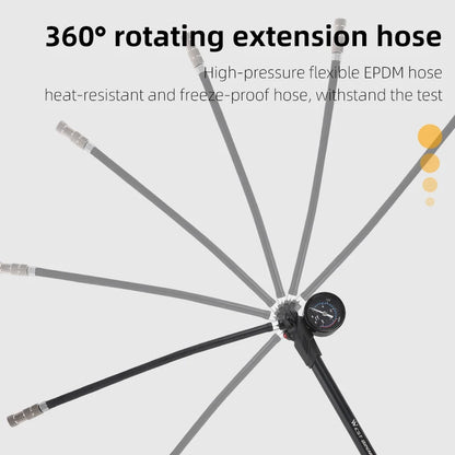 WEST BIKING 300PSI Fahrradluftpumpe mit Manometer