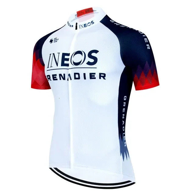 INEOS Men's Cycling Jersey & Padded Shorts Set for Road & MTB Riding