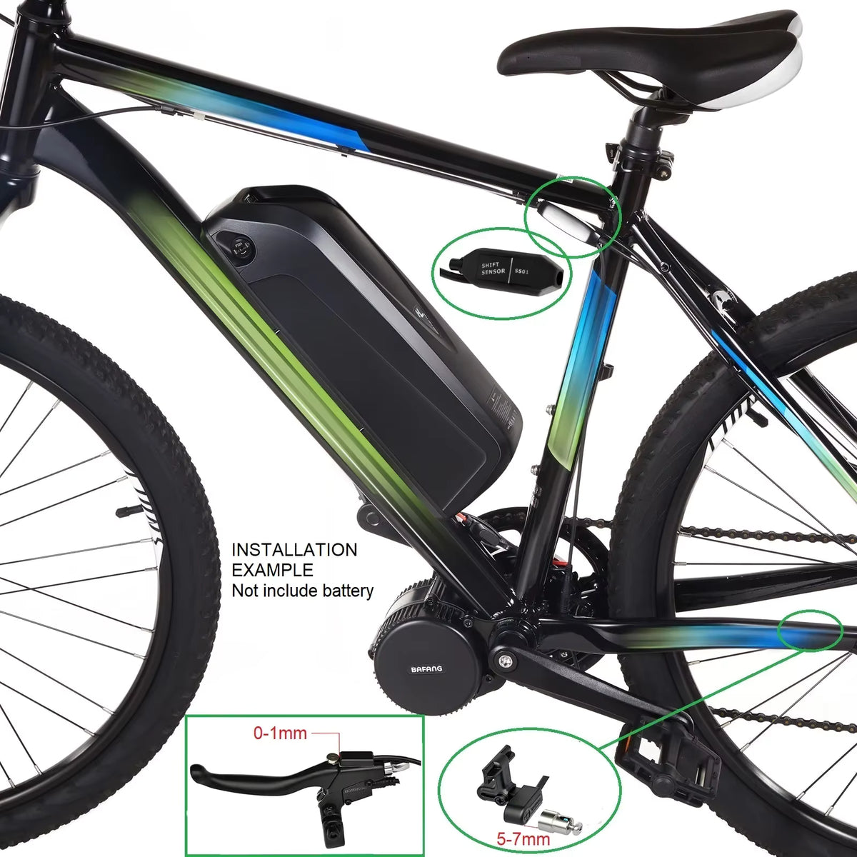 BAFANG BBS02B 48V 750W CAN-Bus Mittelmotor-Umbausatz für E-Bikes
