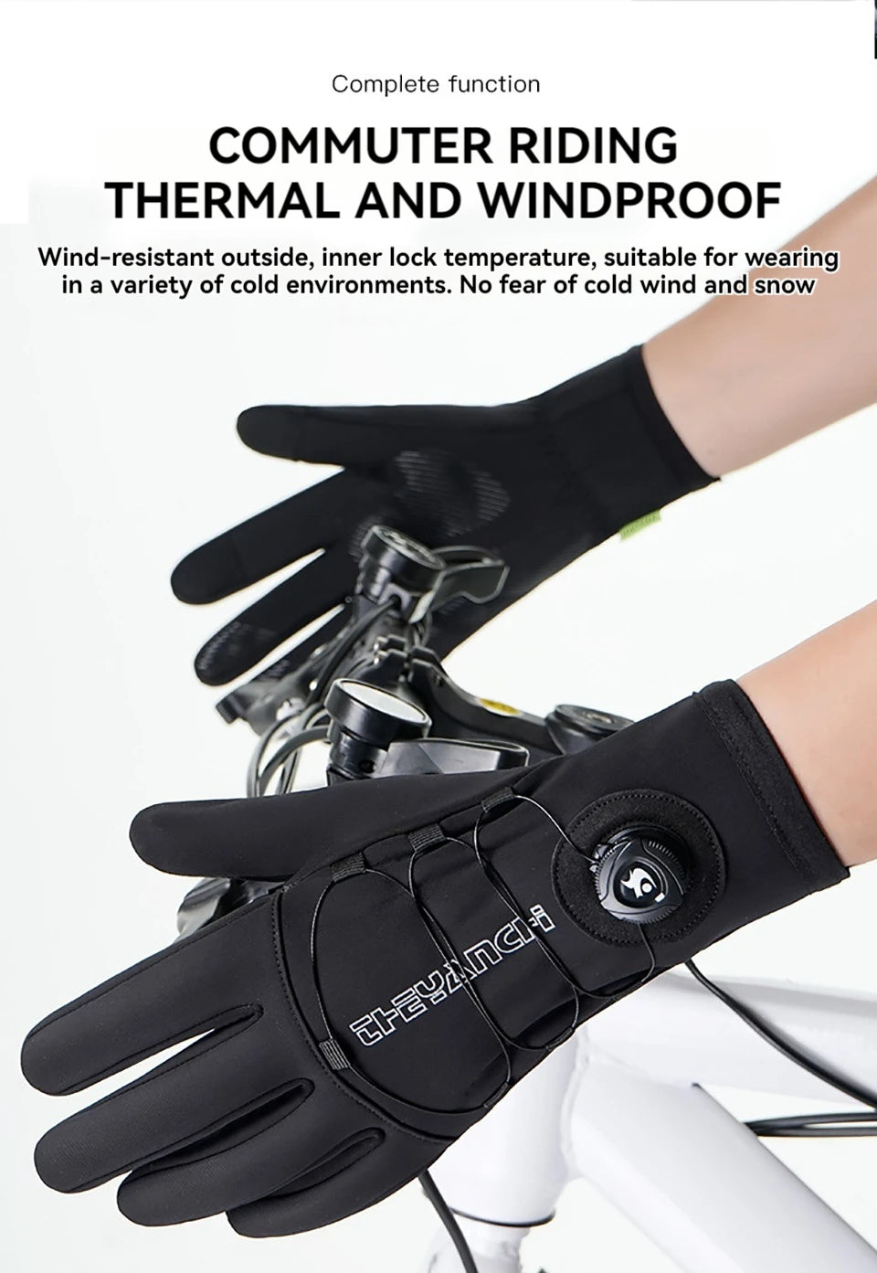 GTUBIKE Winter Waterproof Touchscreen Cycling Gloves