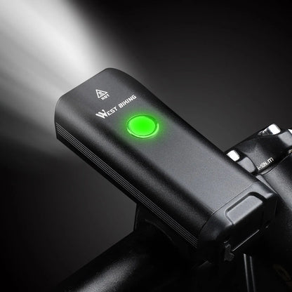 WEST BIKING USB wiederaufladbares LED-Fahrradlicht