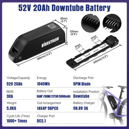 Kit de conversion pour vélo électrique à moteur central BAFANG BBS 500W 750W 1000W