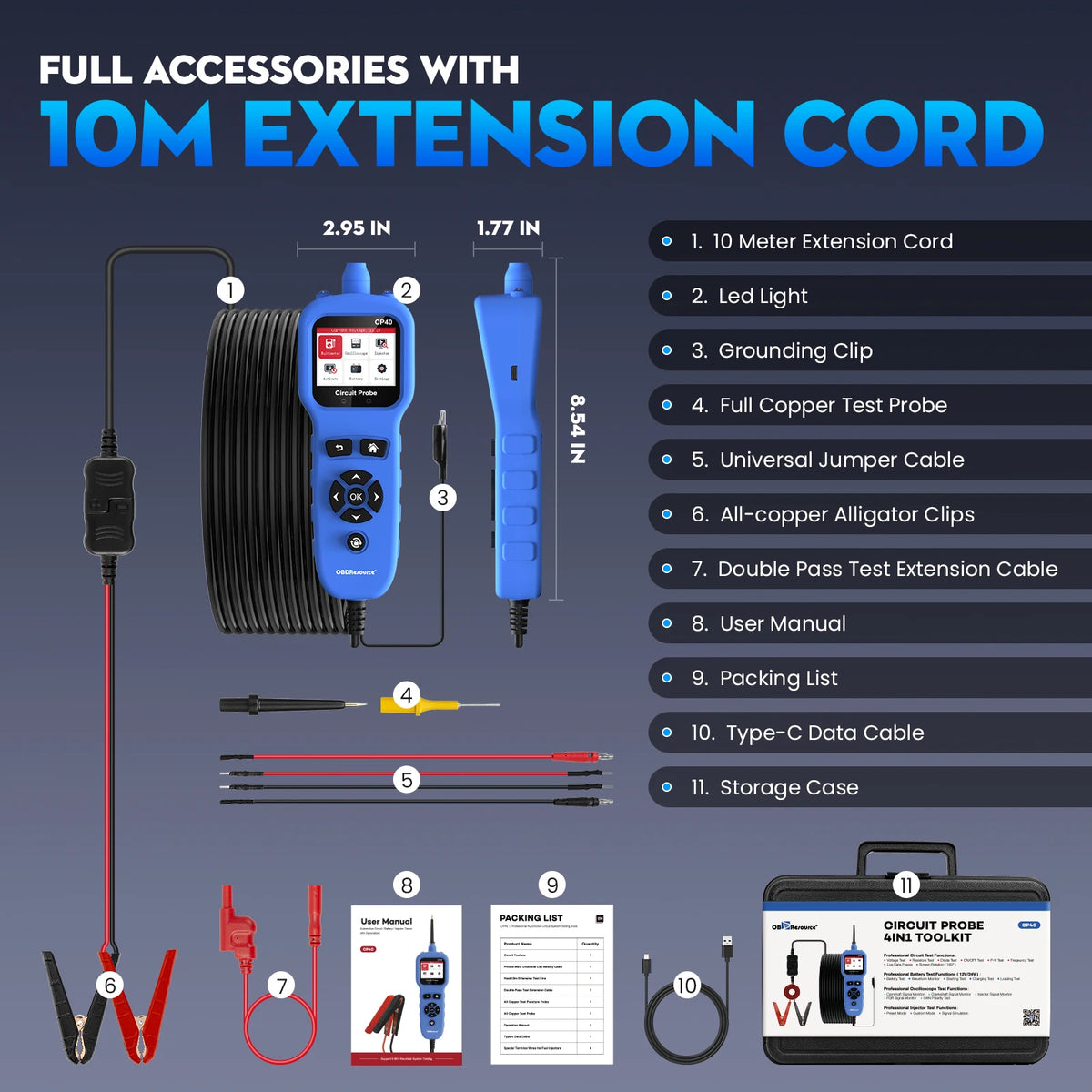 OBDResource CP40 Automotive Power Scan Probe