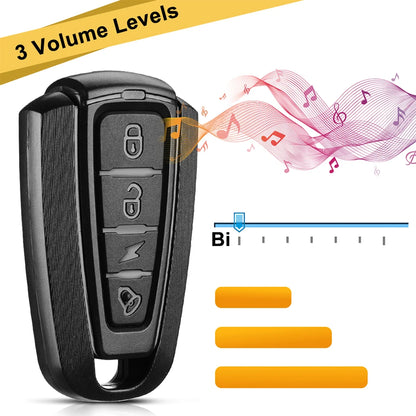 Wireless Bike Alarm – 115dB Waterproof Security Alarm with Remote Control