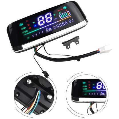 Electric Bike LCD Display Screen 48V–72V with 6-Pin Connector