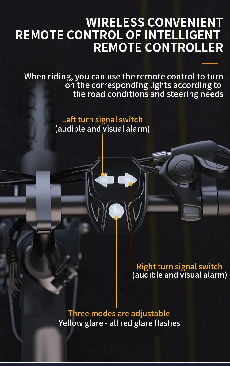 Drahtlose Funkfernbedienung Fahrrad Blinker LED Rücklicht